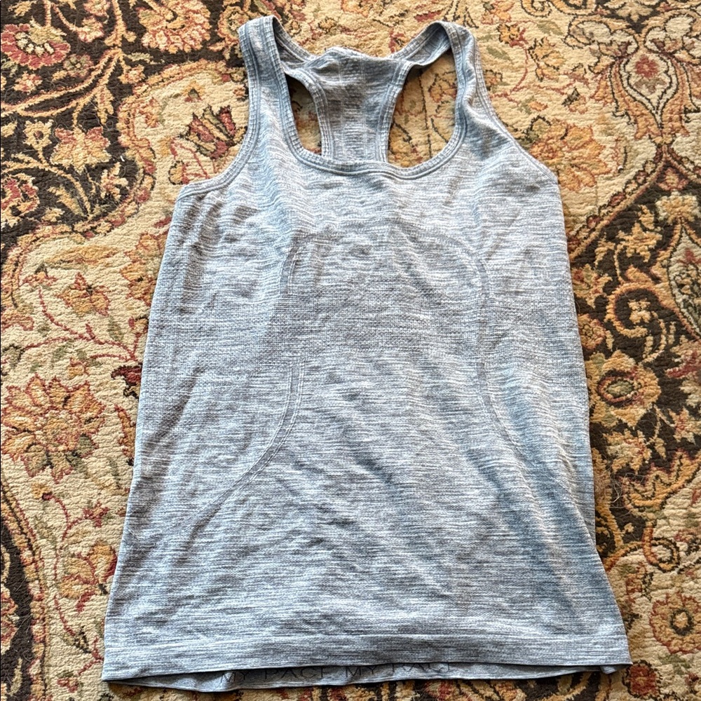 lululemon athletica Light Gray Heather Racerback Tank